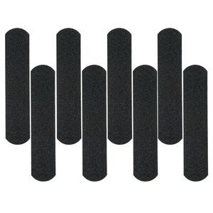 Smart Home Peel and Stick 2 x 9 inch Safety Treads Medium Coarse Black, 8 Pack